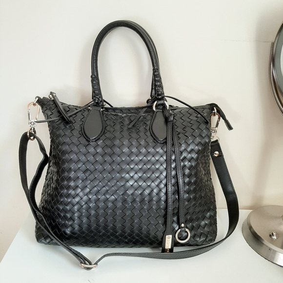 Abro Leather Woven Handbags